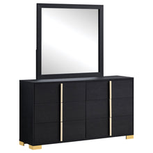 Load image into Gallery viewer, Jeremiah - 6 Drawer Dresser With Mirror - Black