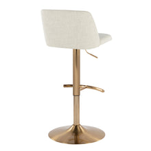 Load image into Gallery viewer, Toriano - Contemporary Adjustable Barstool Swivel With Rounded T Footrest (Set of 2)