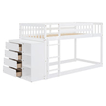 Load image into Gallery viewer, Bunk Bed With 4 Drawers And 3 Shelves