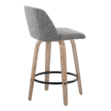 Load image into Gallery viewer, Toriano - Contemporary Fixed-Height Counter Stool & Swivel With Round Footrest (Set of 2)