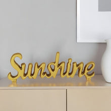Load image into Gallery viewer, Hand Painted Sunshine Sculpture - Gold
