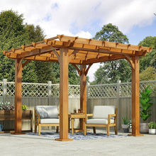 Load image into Gallery viewer, Brady - 10 X 10 Ft. Square Pergola - Teak