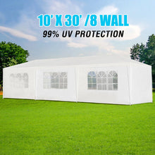 Load image into Gallery viewer, 10X30' Wedding Party Canopy Tent Outdoor Gazebo With Removable Sidewalls