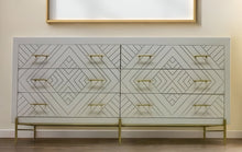 Load image into Gallery viewer, Solid Wood Six Drawer Double Dresser - Ivory