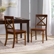 Load image into Gallery viewer, Dining Chair With X Shaped Back (Set of 2)