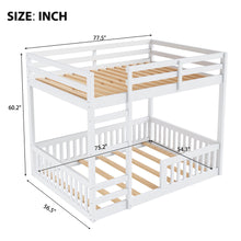 Load image into Gallery viewer, Stylish Bunk Bed With Ladder And Guardrails