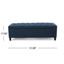 Load image into Gallery viewer, Guernsey - Ottoman Storage With Tufted Top