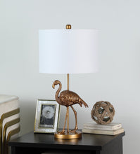 Load image into Gallery viewer, 26" Flamingo Table Lamp With Drum Shade - Gold