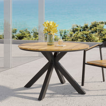 Load image into Gallery viewer, Outdoor Dining Table - Teak / Black