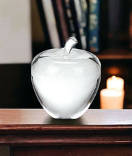 Load image into Gallery viewer, Apple Paperweight Tabletop Sculpture - Clear