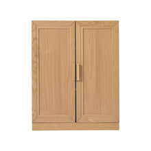 Load image into Gallery viewer, Wood Corner Accent Cabinet With Two Doors (Set of 2) - Natural