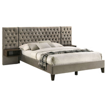 Load image into Gallery viewer, Kiah - Platform Bed With Floating Nightstands