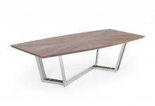 Load image into Gallery viewer, 107" Rectangular Manufactured Wood And Iron Dining Table - Brown