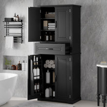 Load image into Gallery viewer, Bathroom Storage Cabinet With Multifunctional Storage Space, Drawer With Slide Rails, Adjustable Shelf