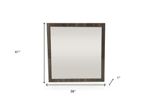 Load image into Gallery viewer, 41" Square Framed Mounted Accent Mirror - Gray