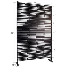 Load image into Gallery viewer, Outdoor & Indoor Freestanding Metal Privacy Screen