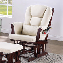 Load image into Gallery viewer, Upholstered Glider Chair With Ottoman