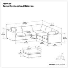 Load image into Gallery viewer, Jasmine - Handcrafted Sofa And Ottoman