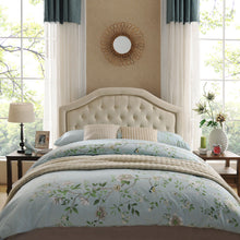 Load image into Gallery viewer, Queen & Full Size Headboard With Diamond Tufting And Nailhead Trim - Beige
