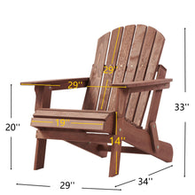 Load image into Gallery viewer, Oversize Outdoor Folding Adirondack Chair, Patio Chair For Garden