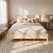 Load image into Gallery viewer, Classic Platform Bed Frame With Panel Headboard
