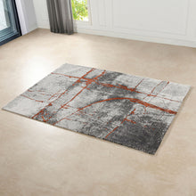 Load image into Gallery viewer, Quarry - 5' X 6.5' Abstract Area Rug - Gray / Orange
