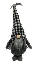 Load image into Gallery viewer, Buffalo Plaid Standing Gnome - Black / White