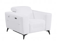 Load image into Gallery viewer, Italian Leather Power Recliner Chair - White