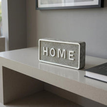 Load image into Gallery viewer, Home Hand Painted Tabletop Sign - Gray / White