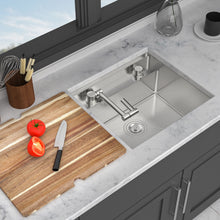 Load image into Gallery viewer, Undermount Bar Sink With Folding Faucet