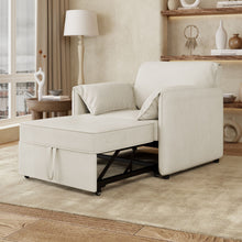 Load image into Gallery viewer, Convertible Pull Out Sofa Bed, 3 In 1 Convertible Sleeper Chair Adjustable Backrest With Thicked Cushions