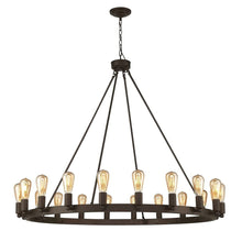 Load image into Gallery viewer, Candle Style Multi Light Metal Dimmable Chandelier - Bronze