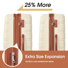 Load image into Gallery viewer, 3 Piece Luggage Set Hardside Spinner Suitcase With Tsa Lock 20" 24" 28" Available