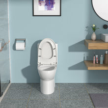 Load image into Gallery viewer, 1 Piece Toilet With Dual Flush, Soft Closing Seat - White
