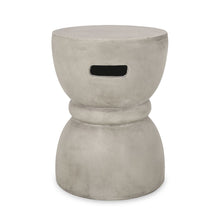 Load image into Gallery viewer, Outdoor Side Table With Hourglass Shape - Gray