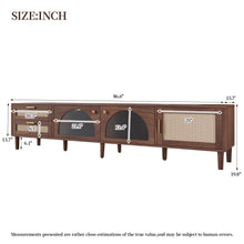 Load image into Gallery viewer, TV Stand With App-Controlled LED Lights, 2 Drawers & Door Storage