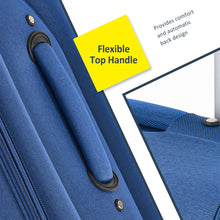 Load image into Gallery viewer, Softside Luggage Expandable 3 Piece Set Suitcase Upright Spinner Softshell Lightweight Luggage Travel Set