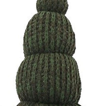 Load image into Gallery viewer, Chunky Knit Hat Fabric Sitting Gnome Sculpture - Green