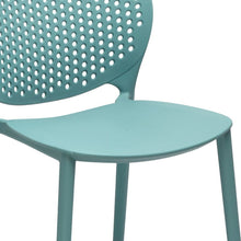 Load image into Gallery viewer, Heavy Duty Plastic Dining Side Chairs (Set of 4) - Blue