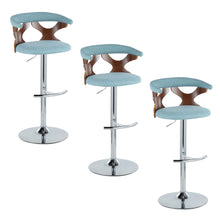 Load image into Gallery viewer, Gardenia - Mid Century Modern Adjustable Barstool With Swivel With Rounded T Footrest (Set of 2)
