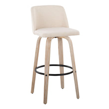 Load image into Gallery viewer, Toriano - Mid-Century Modern Fixed Height BarStool With Round Footrest (Set of 2)