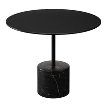 Load image into Gallery viewer, Steel And Stone Round Coffee Table - Black