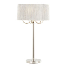 Load image into Gallery viewer, Lily - Contemporary Table Lamp - Polished Nickel / Gray