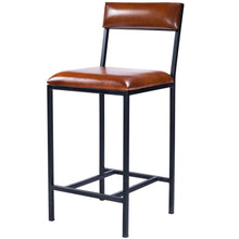 Load image into Gallery viewer, 38.25" Iron Bar Chair - Brown / Black