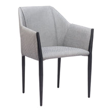 Load image into Gallery viewer, Faux Leather Dining Arm Chairs (Set of 2) - Gray