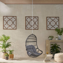 Load image into Gallery viewer, Rustic Hanging Basket Chair With Cushion
