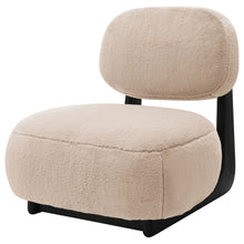 Load image into Gallery viewer, Phia - Upholstered Armless Chair With Oval Back - Camel