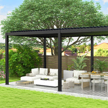 Load image into Gallery viewer, Louver Pergola Steel Louvers & Frame - Black