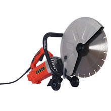 Load image into Gallery viewer, Electric 14" Cut Off Saw Wet / Dry Concrete Saw Cutter With Guide Roller And Water Line Attachment, 3000W - Black / Silver