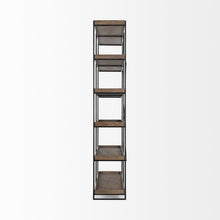 Load image into Gallery viewer, Five Tier Bookcase (380597) - Black / Brown